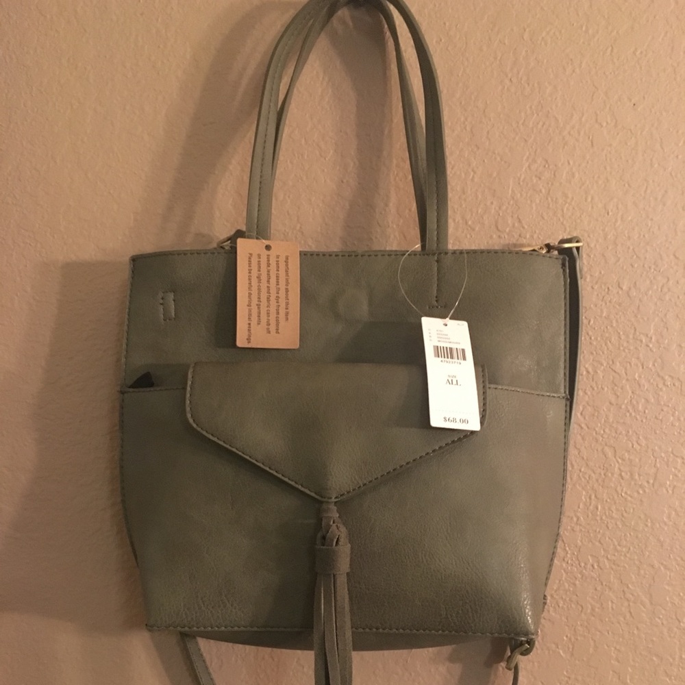 Green Anthropologie bag
